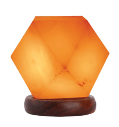Diamond-Shaped Salt Lamp