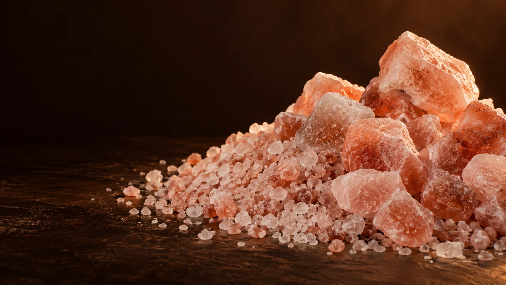 Illustrative Himalayan salt industrial salt collection scene