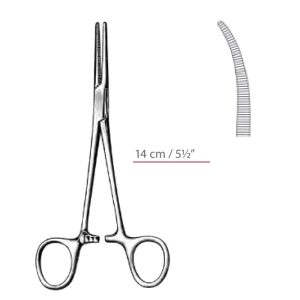 Crile Delicate Hemostatic Forceps Curved Surgical Instruments Veterinary Tools - Image 1