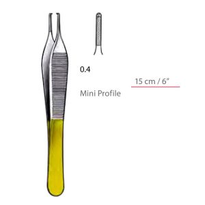 Micro Adson Dressing And Tissue Forceps With TC Platform (Mini Profile) Surgical Instruments Veterinary Tools - Image 1